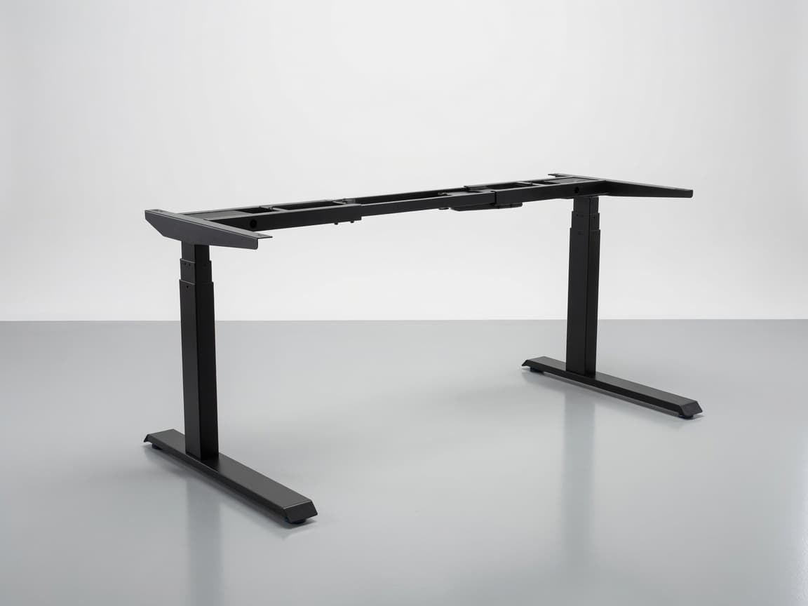 Ash & Hickory two-column adjustable height desk base for smaller spaces