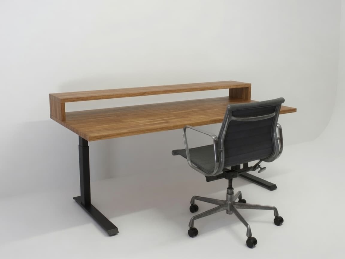Ash & Hickory adjustable height desk system